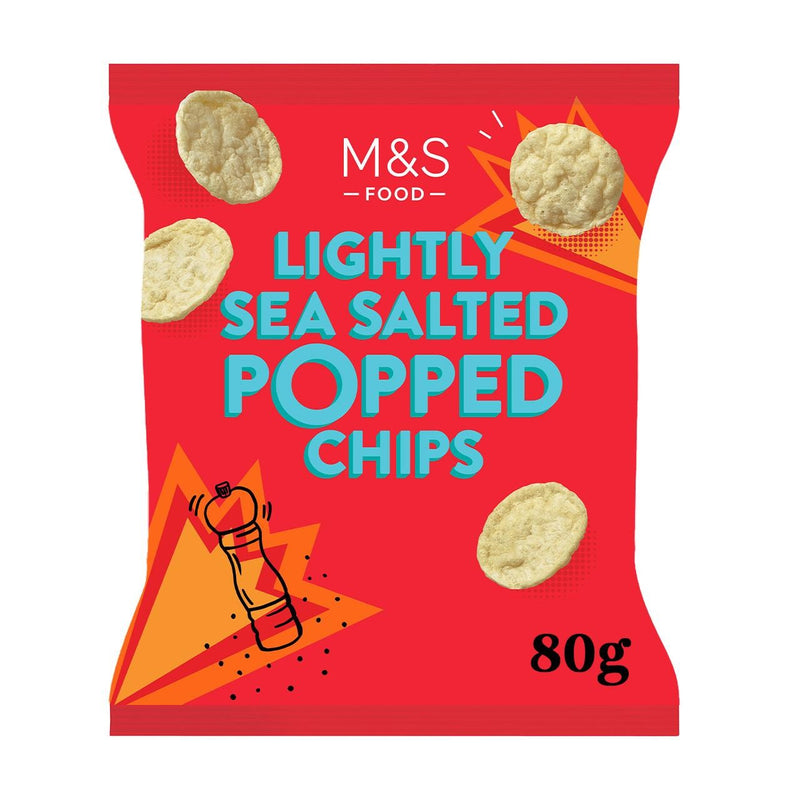M&S Lightly Sea Salted Popped Potato Chips