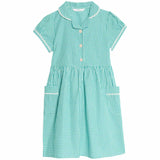 M&S Cotton Gingham School Dress, 4-5 Years, Green