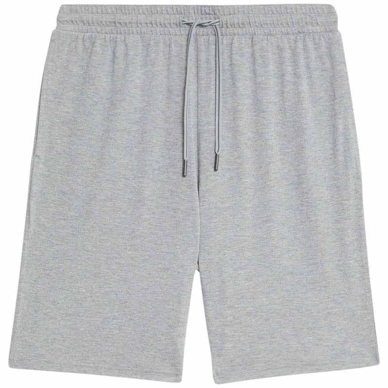 M&S Mens Autograph Pima Cotton Pyjama Shorts, L, Grey Marl