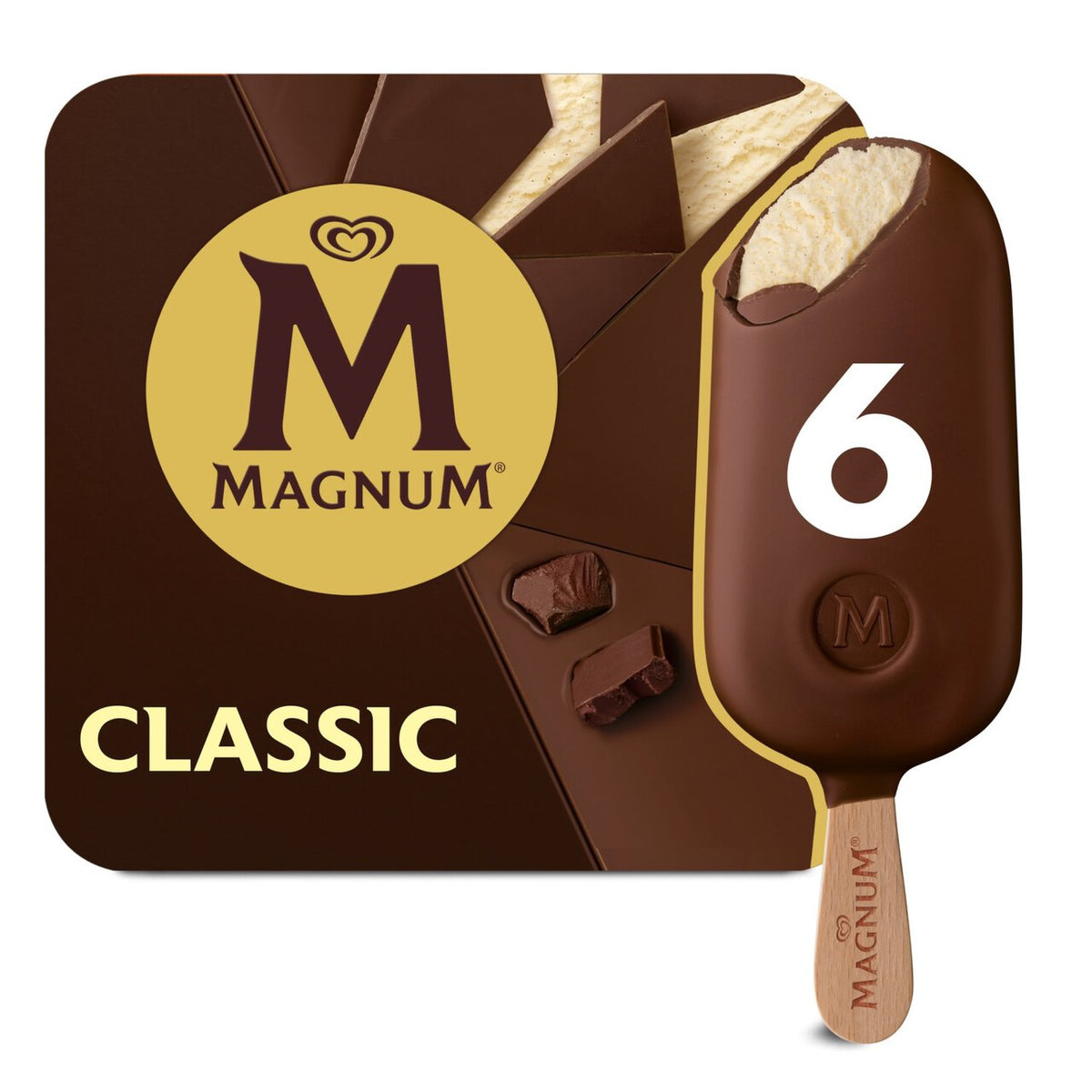 Magnum Classic Ice Cream Sticks    6 x 100ml