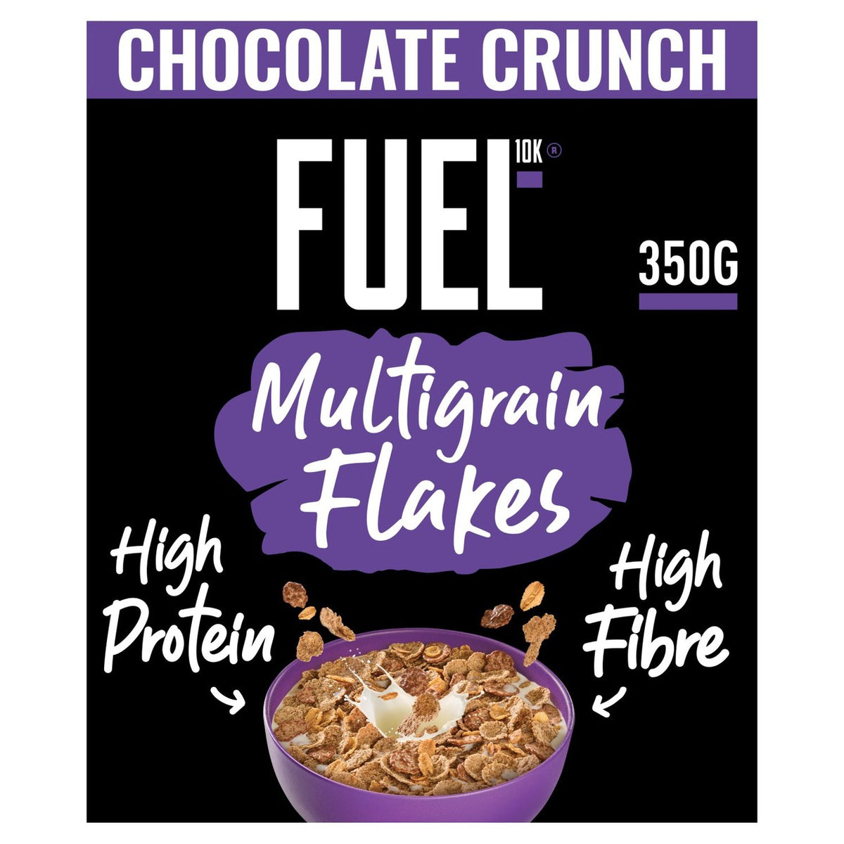 FUEL10K Chocolate Multigrain Flakes High Protein Breakfast Cereal
