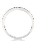 Beaverbrooks diamond half eternity ring in 9ct white gold - British product