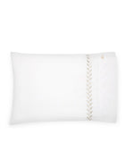 Pratesi embroidered standard pillowcase 50x90cm, imported from the UK