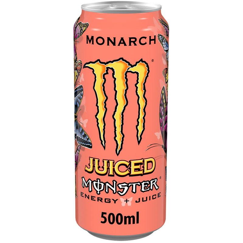 Monster Monarch energy drink 12 x 500ml cans, imported from the UK