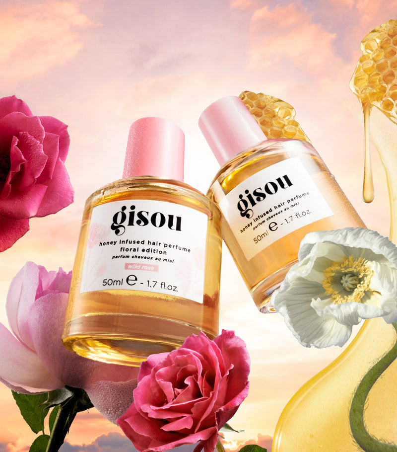 Gisou honey infused hair perfume wild rose 50ml - British product