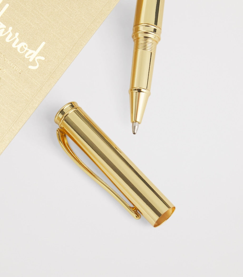Harrods ballpoint pen metal logo 13cm (British brand)