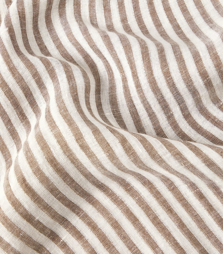 Brunello Cucinelli linen-blend stripe scarf, UK version