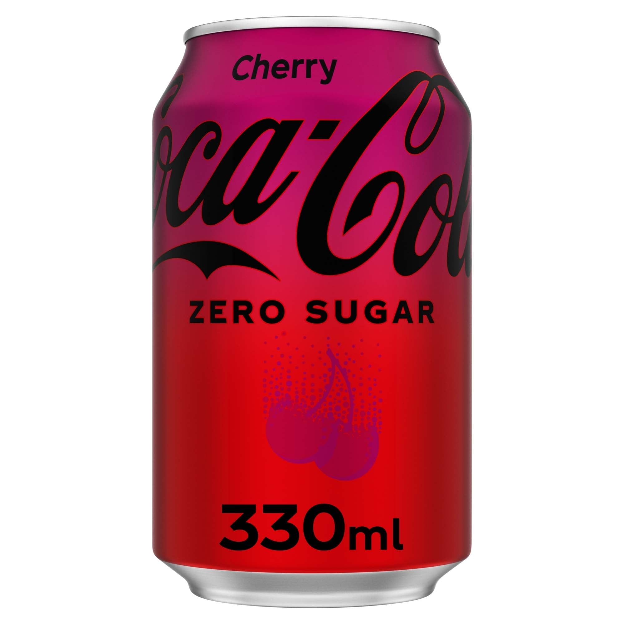 Coca-Cola Zero Sugar Cherry cola 24 x 330ml cans - British product