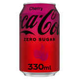 Coca-Cola Zero Sugar Cherry cola 24 x 330ml cans - British product