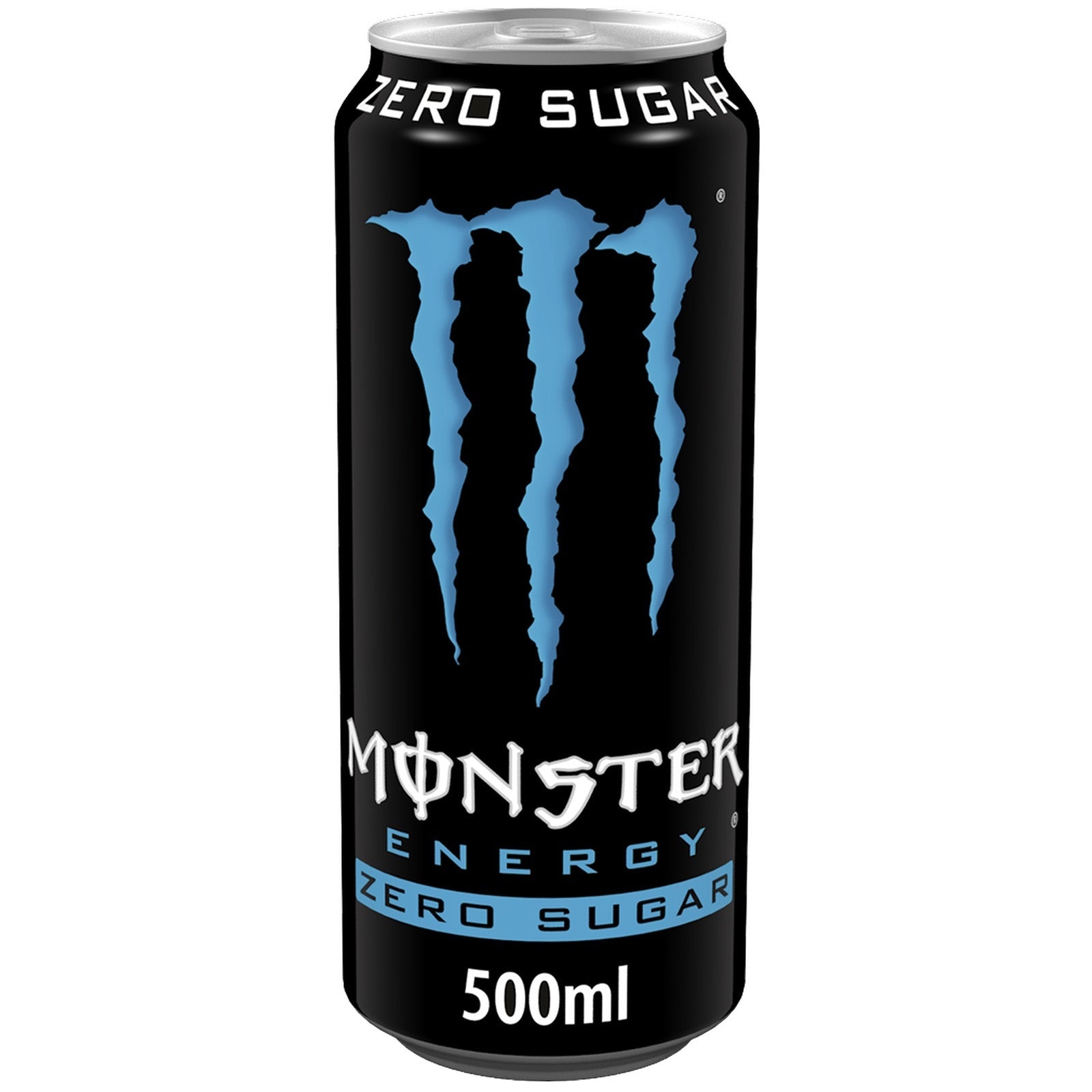 Monster Absolutely Zero Sugar Energy Drink 12 x 500ml cans, imported from the UK