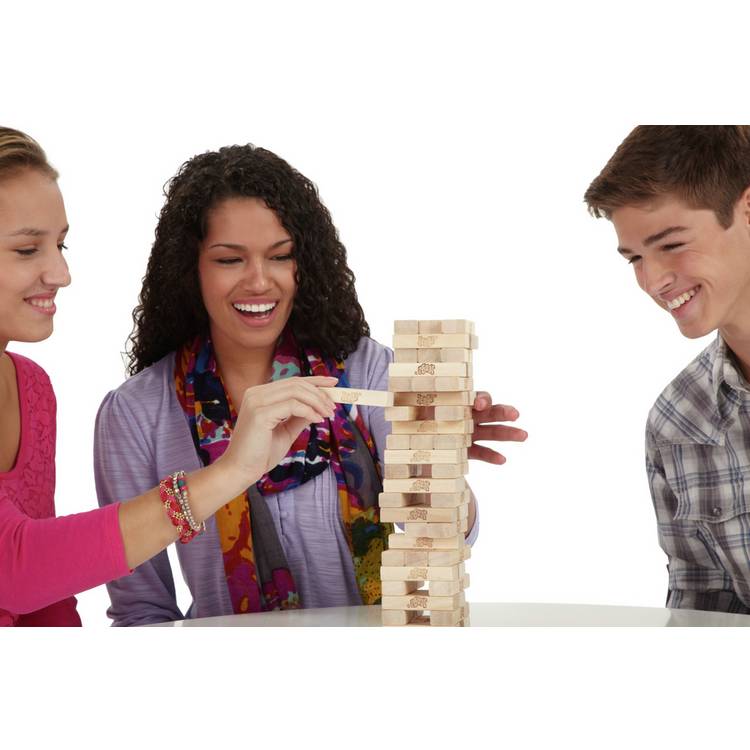 Hasbro Gaming Jenga Original board game stacking blocks - British product