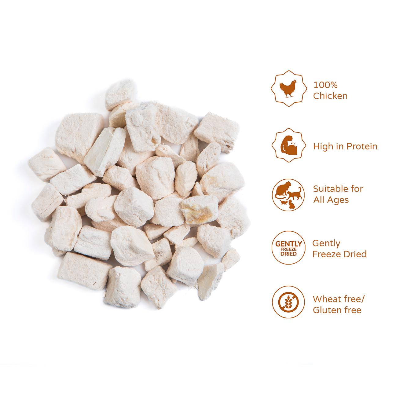 Thrive cat treats 100% Chicken 27g, imported from the UK