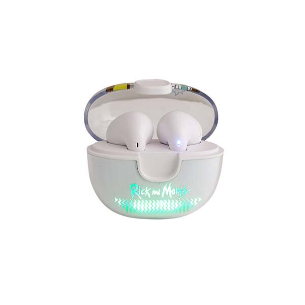 Lazerbuilt Rick and Morty Space Cruiser TWS earphones, imported from the UK