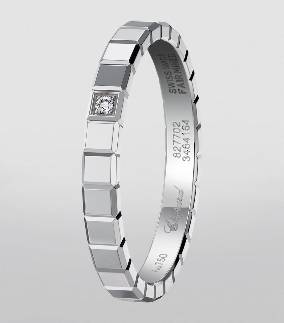 Chopard Ice Cube white gold diamond ring - British product