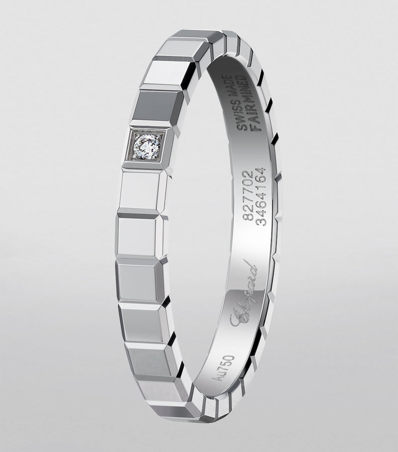 Chopard Ice Cube white gold diamond ring - British product