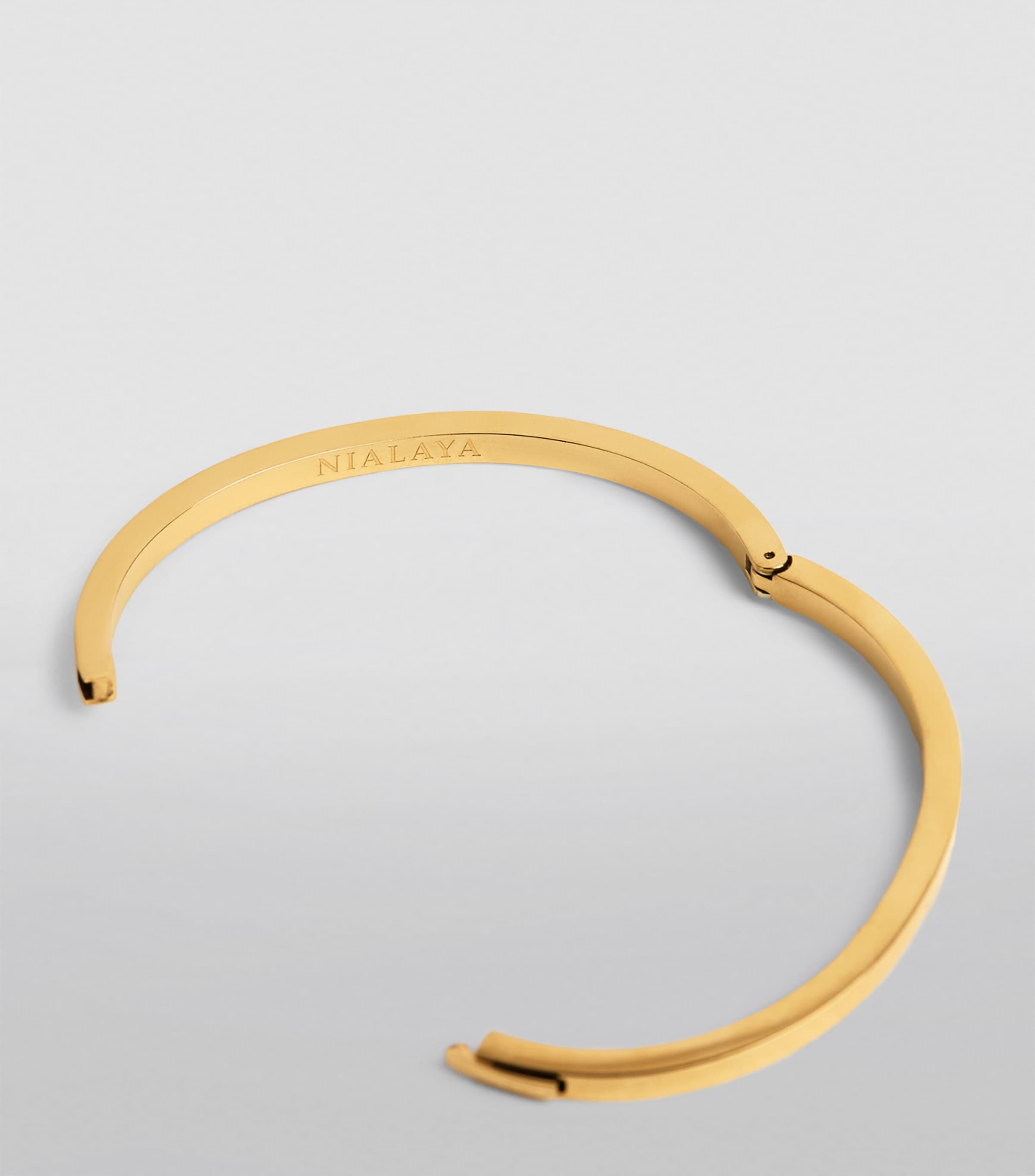 Nialaya gold-plated Simplicity bangle (British brand)