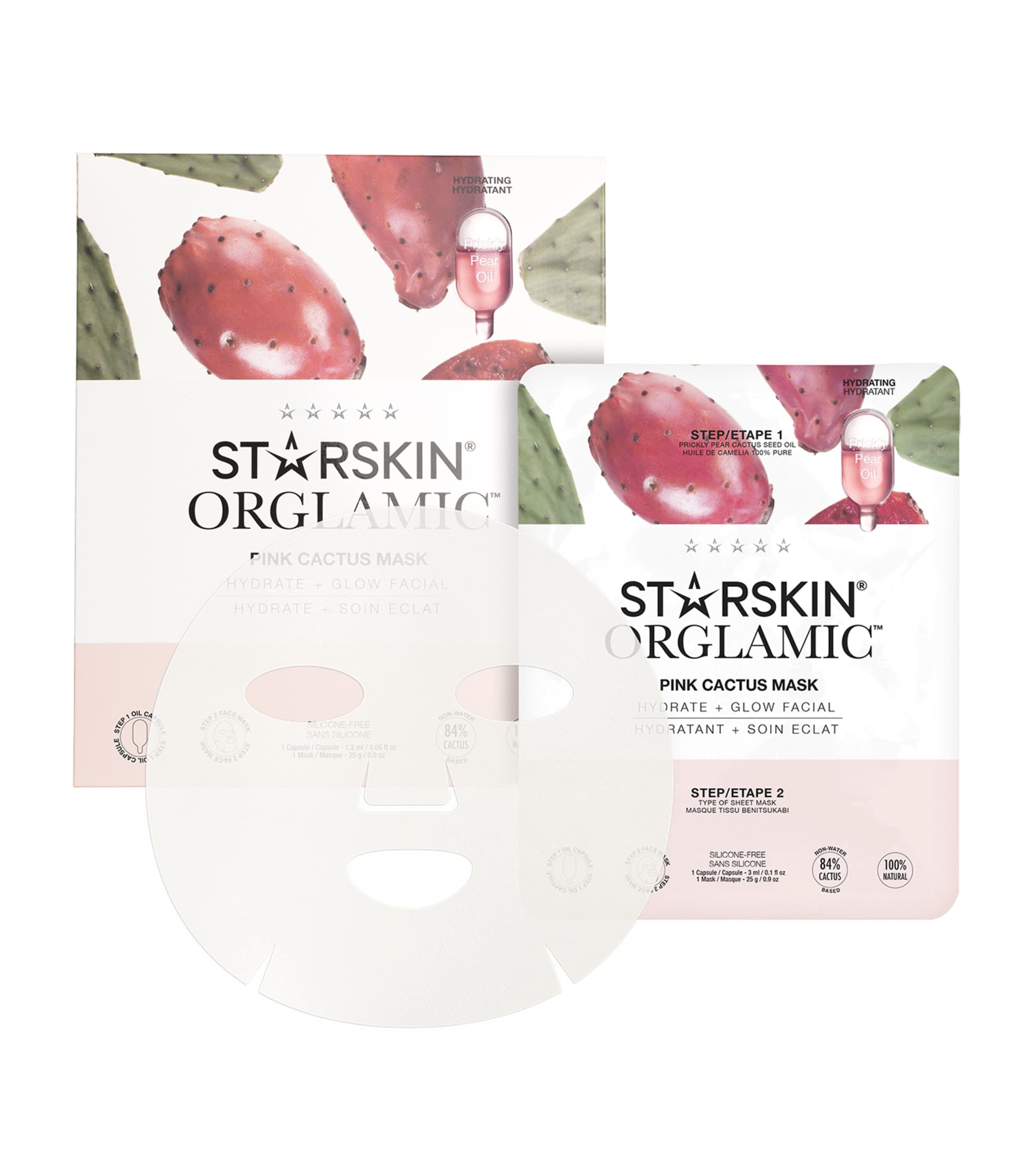 STARSKIN Pink Cactus Sheet Mask 1.2ml (British brand)