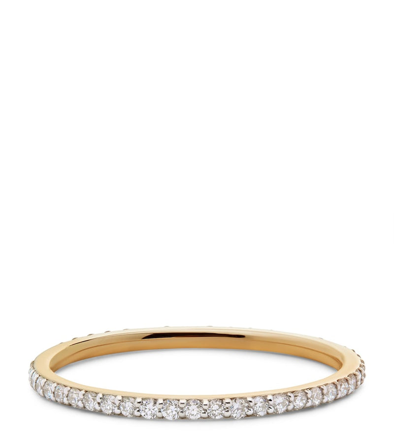 Monica Vinader Diamond Essentials ring 14kt gold, imported from the UK