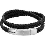 Police black mens braid bracelet (British brand)