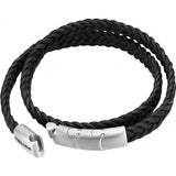 Police black mens braid bracelet (British brand)