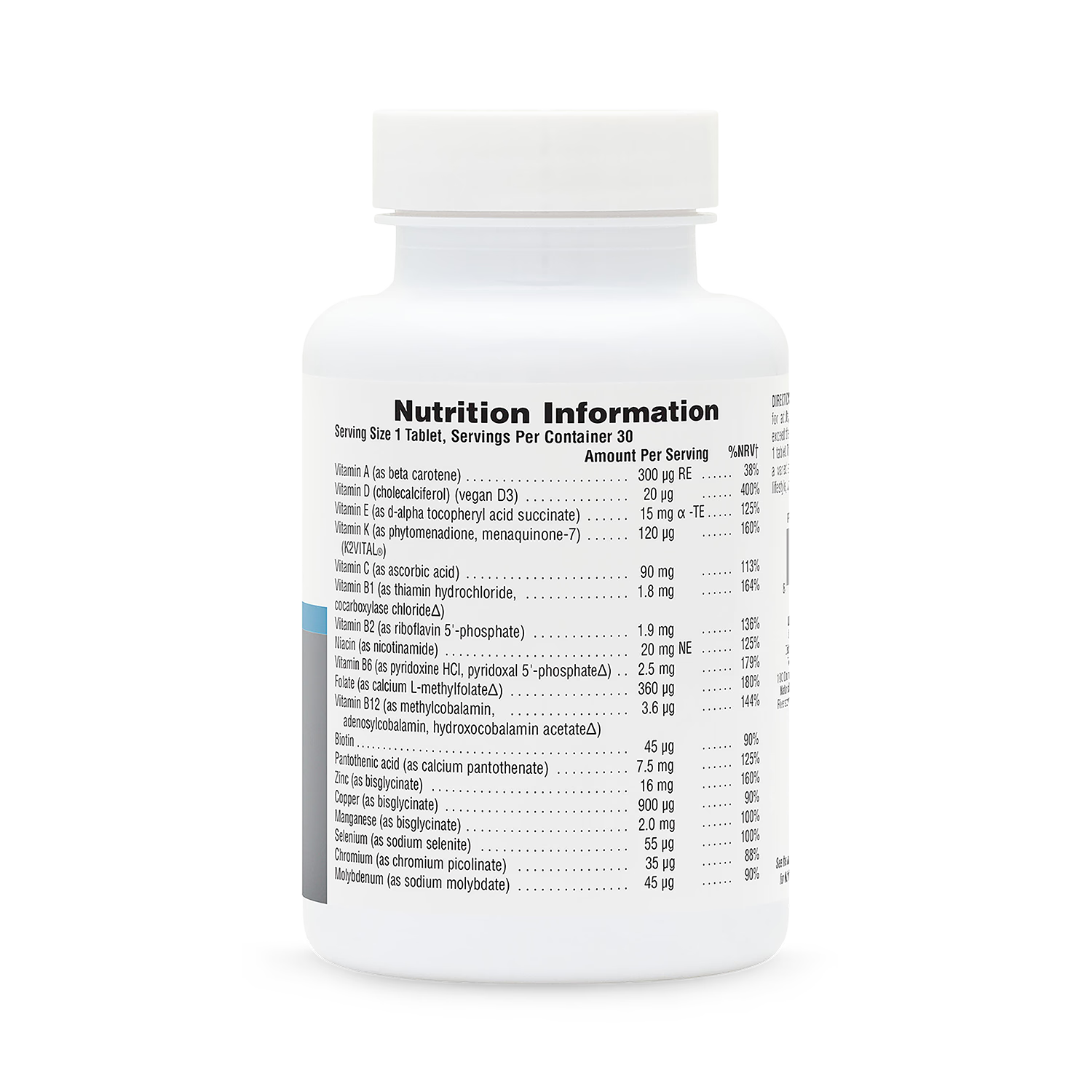 His Journey men's once daily multivitamin tablet, imported from the UK