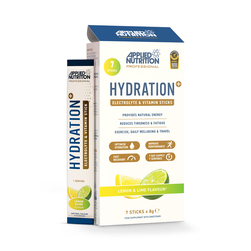 Applied Nutrition Hydration+ Lemon & Lime sticks 7 sachets (British brand)