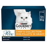 Gourmet Perle Cat Food Chefs Collection Mixed 12X85g Cat pouches & trays Sainsburys   