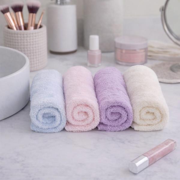 Erase Your Face reusable makeup removing cloths, set of 4 pastel (British brand)