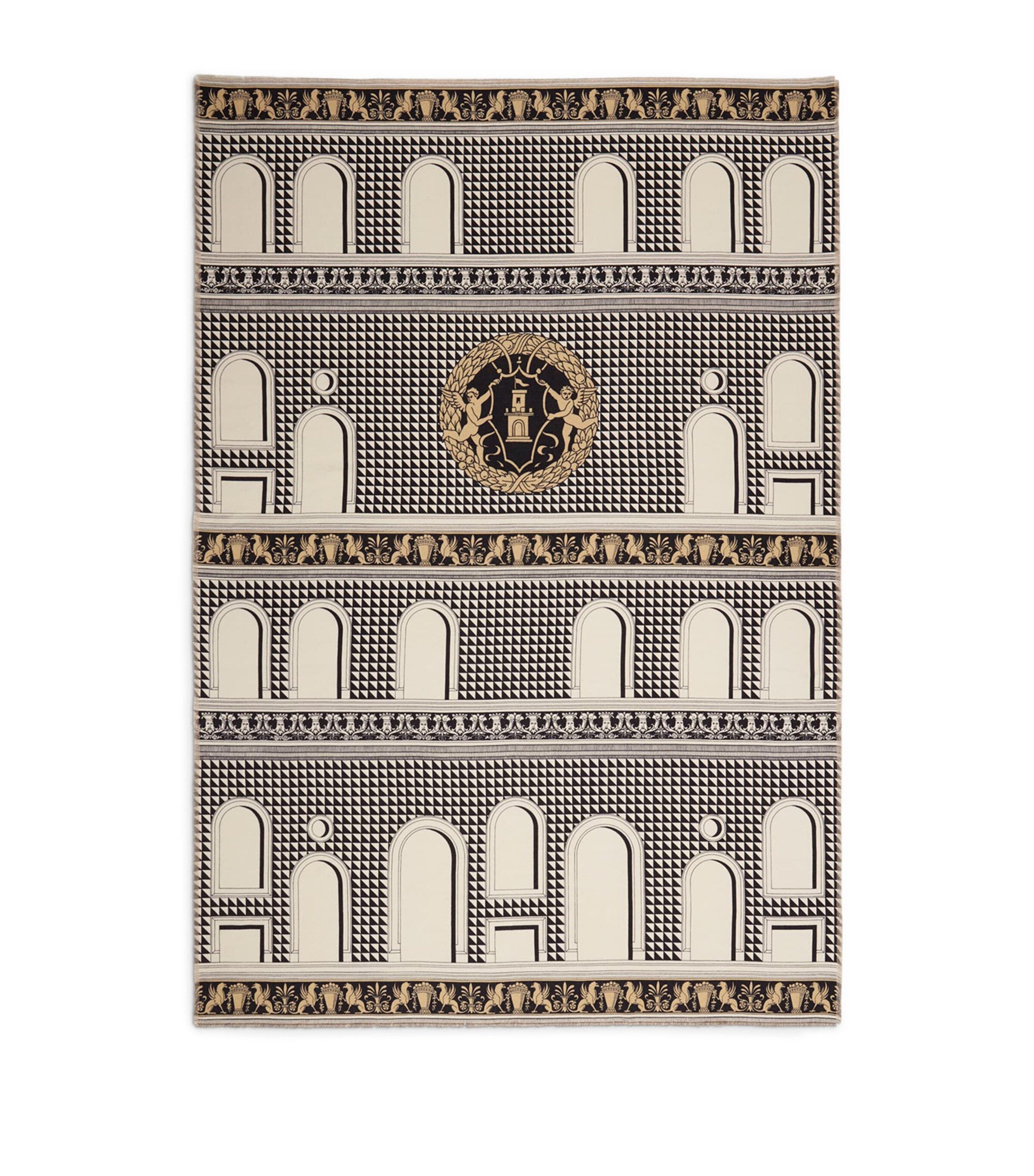 Fornasetti Plaid Facciata Throw 140cm x 200cm - British product