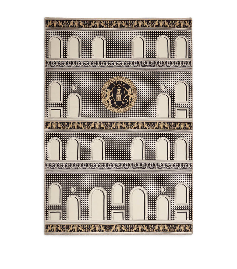 Fornasetti Plaid Facciata Throw 140cm x 200cm - British product