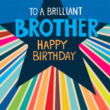 Paper Salad Happy Birthday Greeting Card to a Brilliant Brother GOODS Sainsburys   