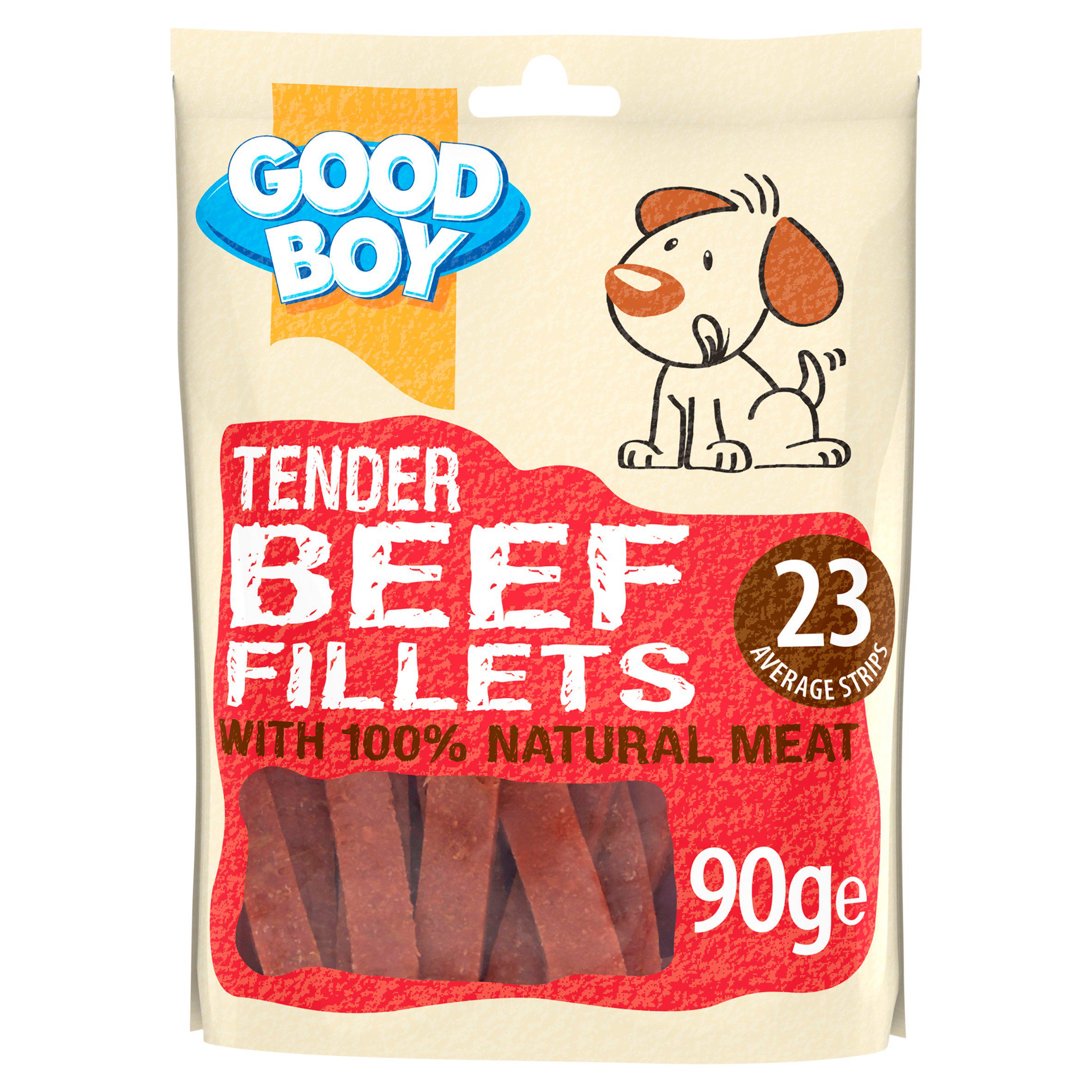 Good Boy Pawsley & Co Tender Beef Fillets Dog Treats 90g GOODS Sainsburys   