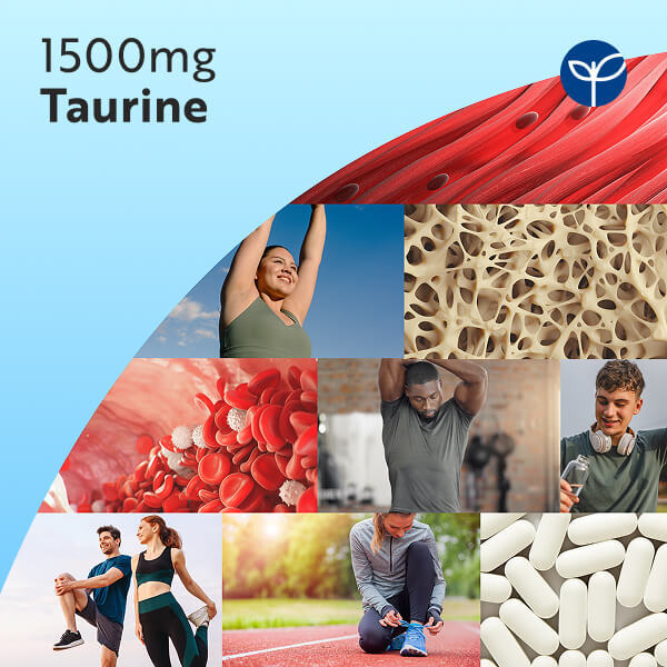 Nutravita taurine supplement 1500mg 180 tablets, imported from the UK