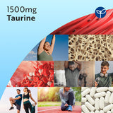 Nutravita taurine supplement 1500mg 180 tablets, imported from the UK