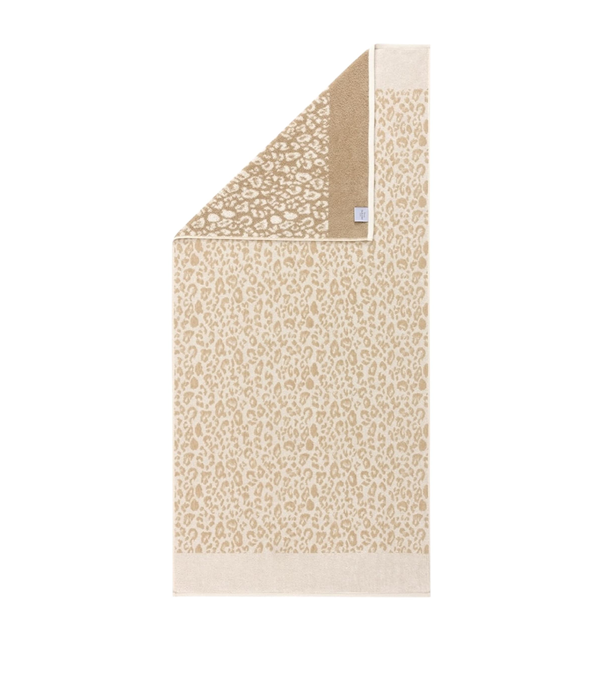 Yves Delorme leopard bath towel 140cm x 70cm (British brand)