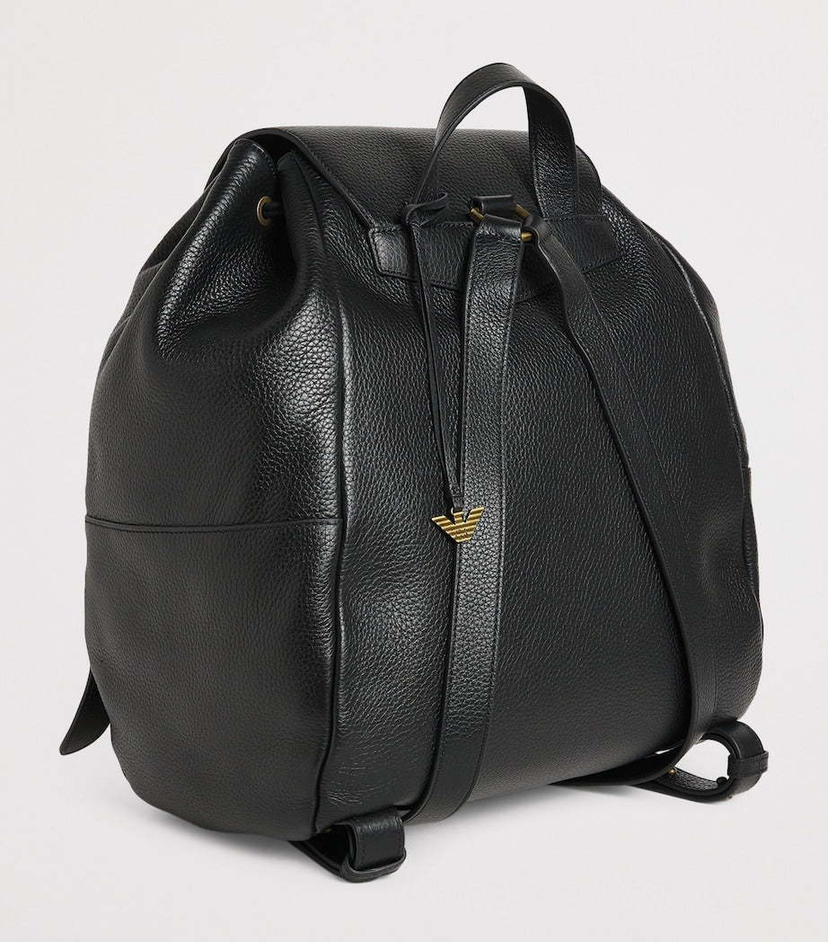 Emporio Armani pebbled leather backpack, imported from the UK