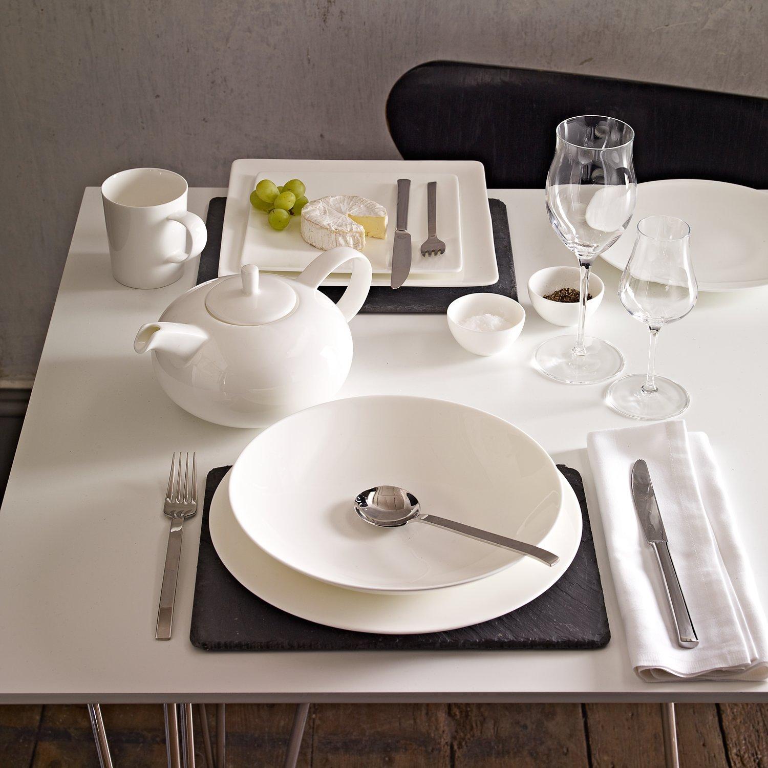 Selbrae House rectangular slate placemats set of 2 black (British brand)