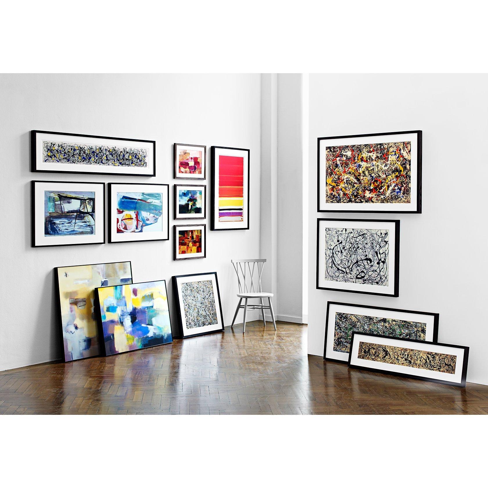 John Lewis Jackson Pollock Summertime framed print 39x150cm, imported from the UK