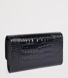 Jeffrey Levinson croc-embossed leather clutch bag, UK version