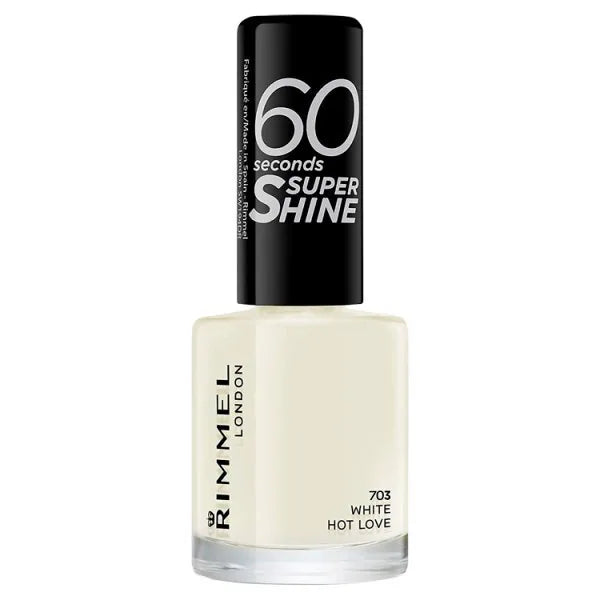 Rimmel Nagellack White Hot Love 8 ml, importiert aus Großbritannien