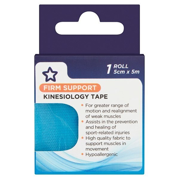 Superdrug Kinesiology Tape 5cm x 5m Stretched Blue