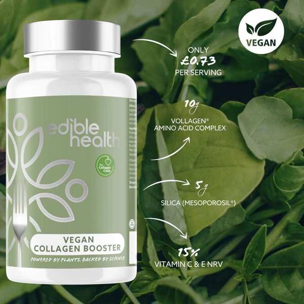 Edible Health Vegan Collagen Booster 60 capsules, UK version