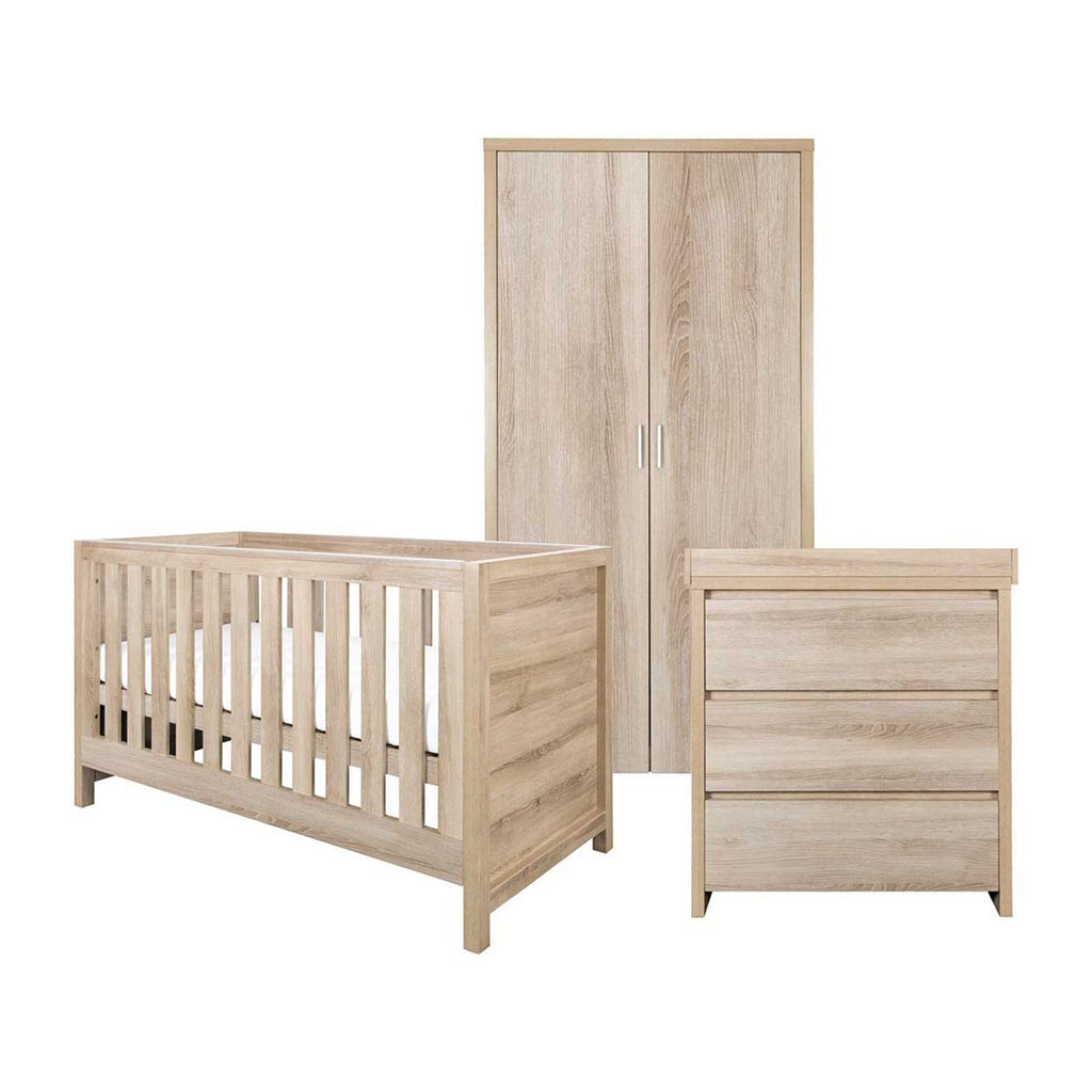 Tutti Bambini Modena 3 Piece Room Set - Oak