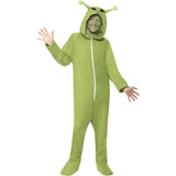 Smiffys kids green alien costume (British brand)