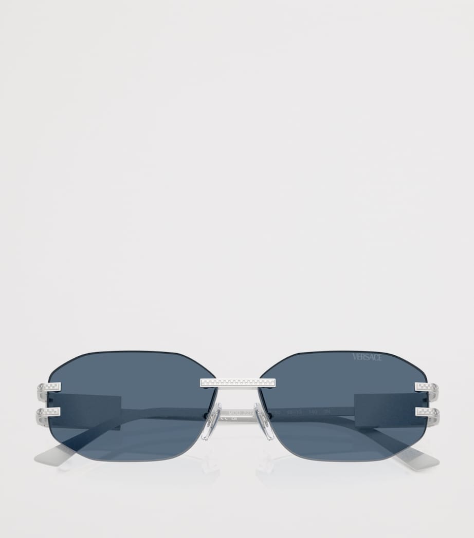 Versace metal rimless sunglasses, UK version