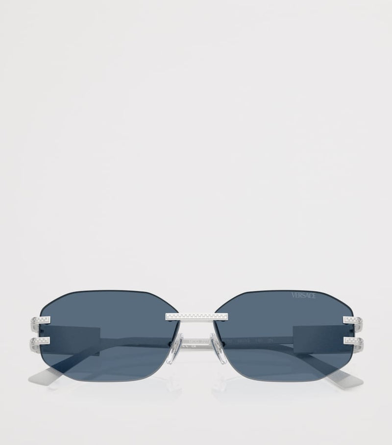 Versace metal rimless sunglasses, UK version