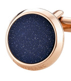 Montblanc Meisterstück cufflinks blue goldstone stainless steel - British product