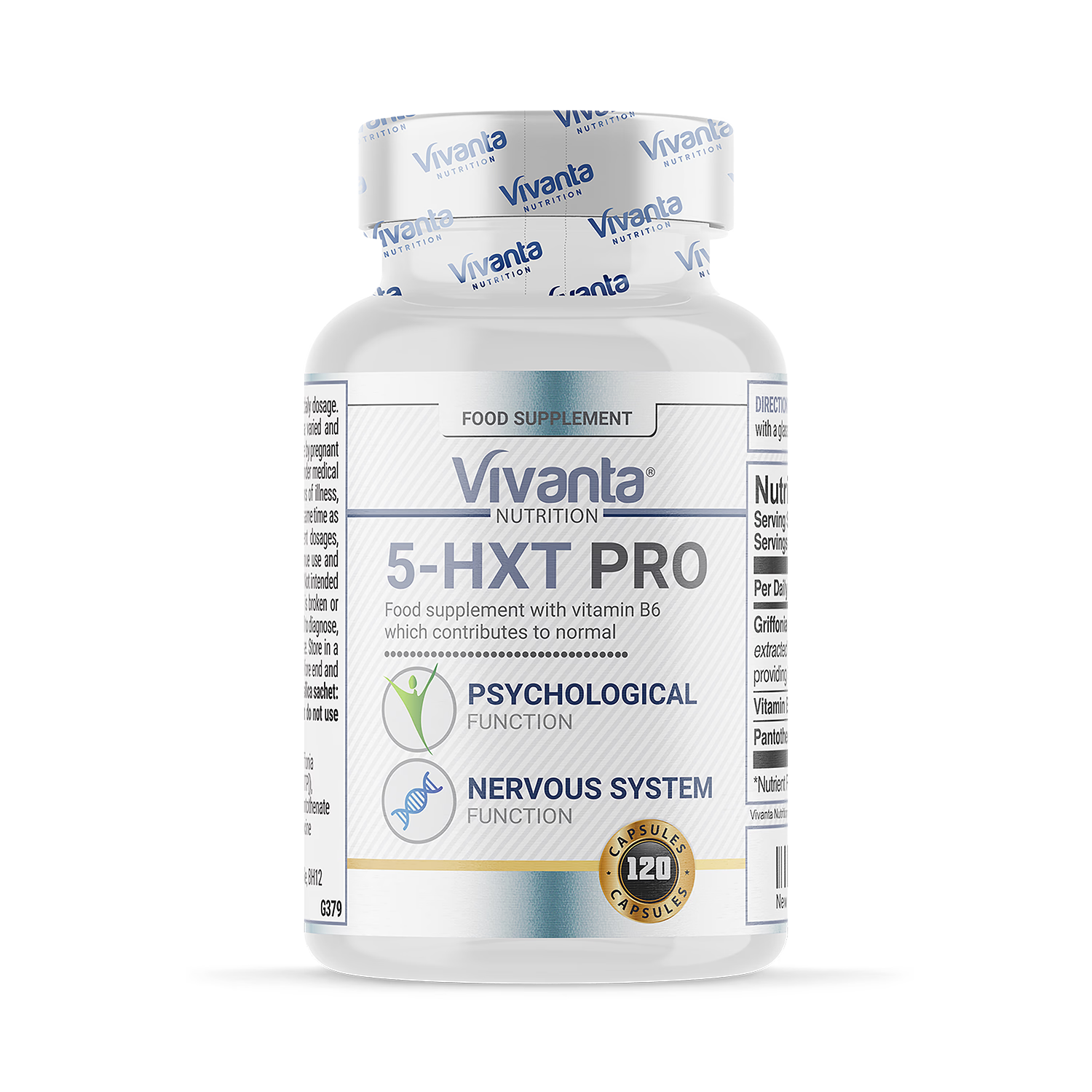5HXT Pro 5-HTP supplement 120 capsules - British product