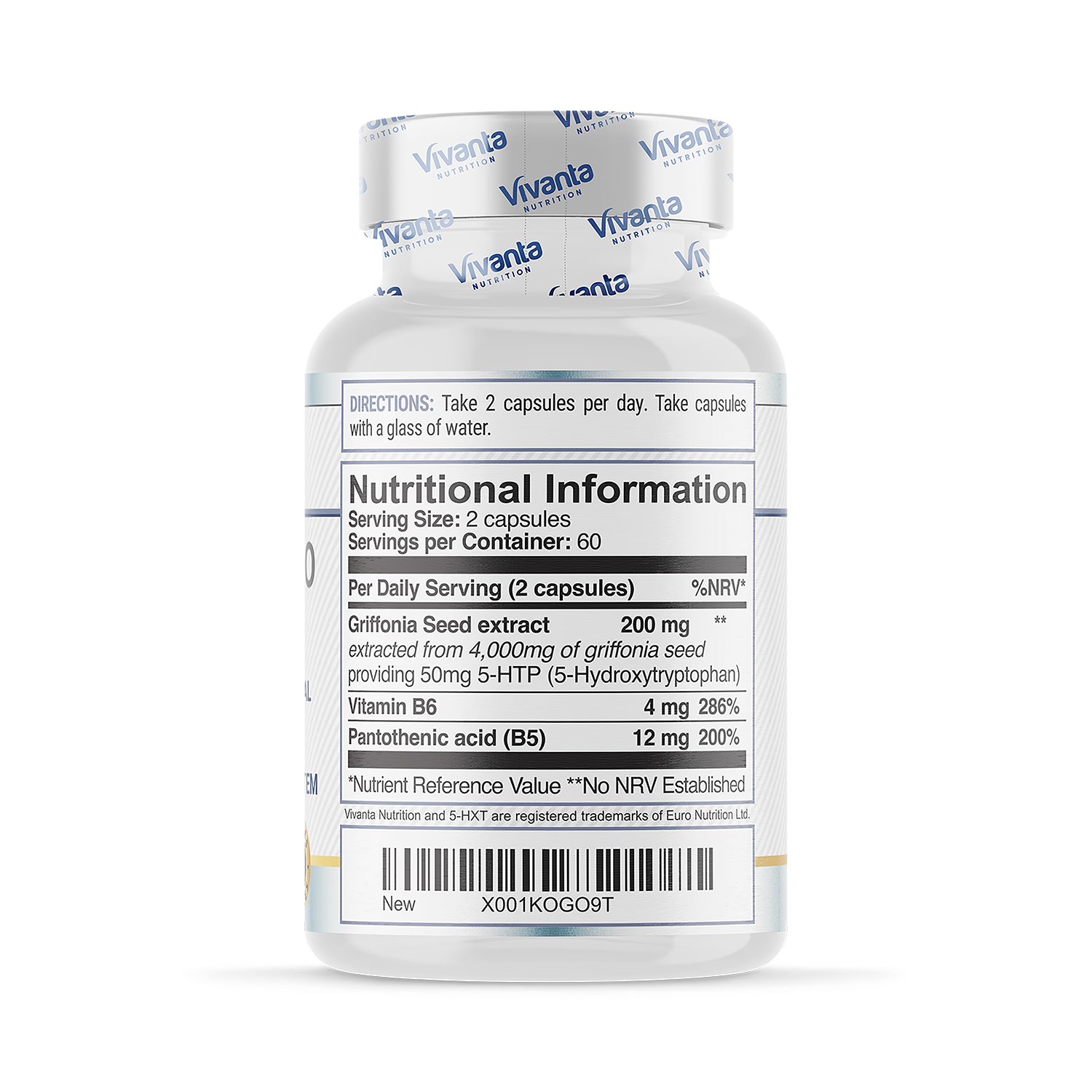 5HXT Pro 5-HTP supplement 120 capsules - British product