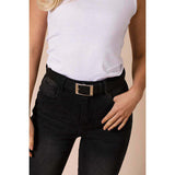 SVNX black belt with silver square buckle 103cm, UK version